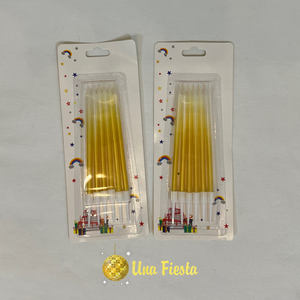 Yellow omber candles 