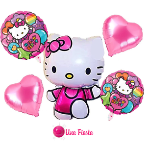 Hello kitty foil balloons set