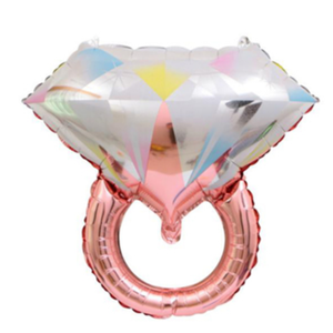 Rose Gold Engagement Ring foil balloon
