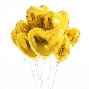 Gold foil heart balloon 