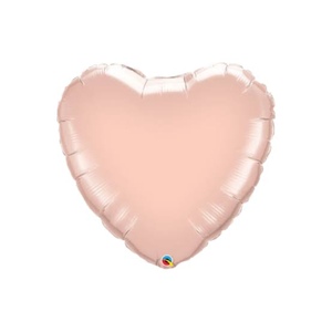Rose gold matte heart foil balloon 