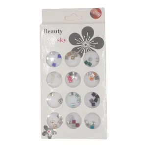 Beauty Sky 12 Grilles de Strass Autocollants 