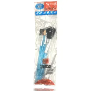 طقم فرش مكياج 5 قطع بلاستيك