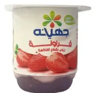 زبادي جهينه بقطع الفراوله الطبيعيه 105 جرام