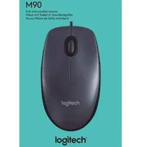 Logitech Wired Mouse M90 Black USB