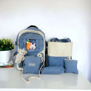 حقيبة مدرسية 5 في 1