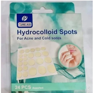 Hydrocolloid Acne Patches – 24 Invisible Pimple Patches for Clear