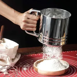 منخل دقيق متحرك استيل كبير