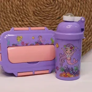 زمزمية مع حافظة طعام مدرسية