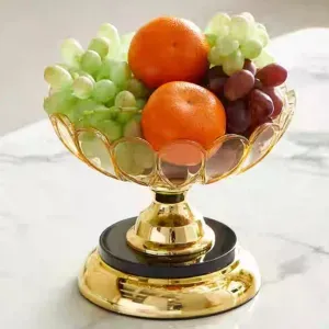 طبق تقديم فواكه ومكسرات اكرليك فاخر