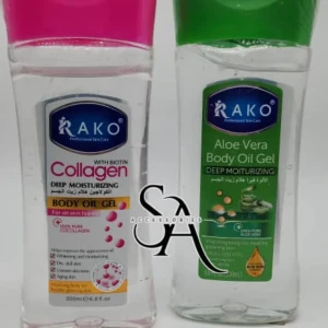 زيت مساج طبيعي بالألوفيرا + جل الكولاجين 