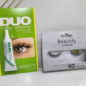 رموش صناعية بيوتيفي + غراء تثبيت | لمسة جاذبية ساحرة