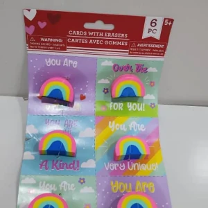  كرت محايات أقلام رصاص – تصميم قوس المطر