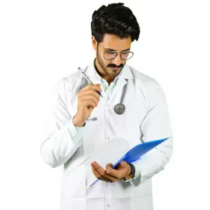 بالطو أبيض (طويل)