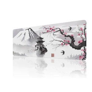 EFISH Japanese Cherry Blossom Mouse Pad 