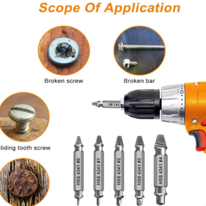 Extracteur de vis endommagées 5 Pièces