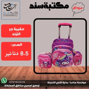 حقيبة جر الترند 3 قطع حجم كبير