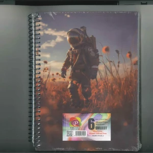 دفتر هارد كفر طويل 6 مواد ( أشكال متعددة) 