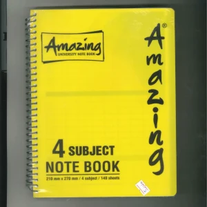 دفتر اميزنغ قصير - 4 مواد (الوان متعددة )