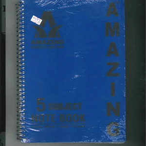 دفتر اميزنغ طويل جامبو - 5 مواد ( الوان متعددة ) 