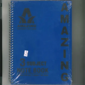 دفتر اميزنغ طويل جامبو - 3 مواد ( الوان متعددة ) 