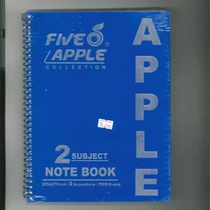 دفتر أبل (الاصلي) حجم وسط - 2 مادة ( الوان متعددة) 