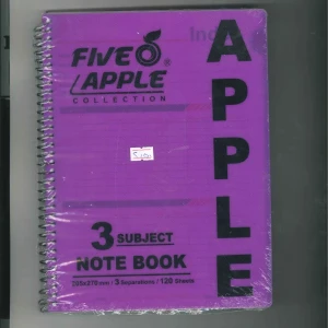 دفتر أبل (الاصلي) حجم وسط - 3 مواد ( الوان متعددة) 