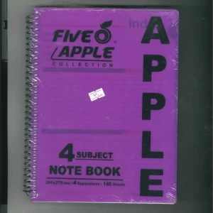 دفتر أبل (الاصلي) حجم وسط - 4 مواد ( الوان متعددة) 