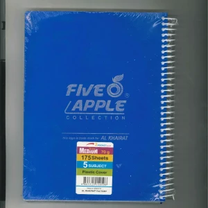 دفتر أبل (الاصلي) حجم وسط - 5 مواد ( الوان متعددة) 