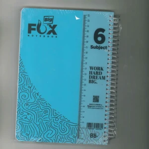 دفتر فوكس قصير - 5 مواد ( الوان متعددة) 