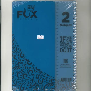 دفتر فوكس طويل جامبو - 2 مادة ( الوان متعددة) 