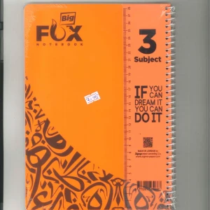 دفتر فوكس طويل جامبو - 3 مواد ( الوان متعددة) 