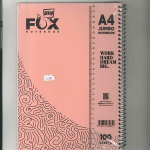 دفتر فوكس طويل جامبو - 100 ورقة  ( الوان متعددة)