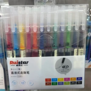 اقلام حبر سائلة - 12 لون ( قياس 0.5 ) رأس رفيع 