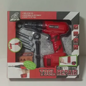 درل بطاريات مع براغي وعدة 