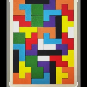 بزل  خشبي أشكال متعددة 