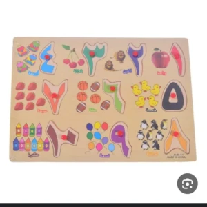 الارقام مع اشكال من 1-10 ( خشب)