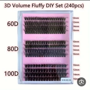 رموش تركيب علبة منوعة 