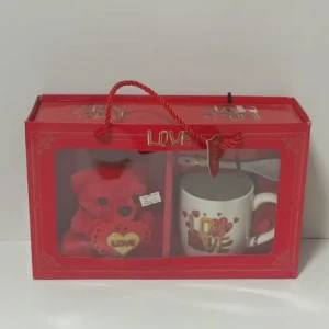 بكج هدية دبدوب مع كوب ومعلقة حجم وسط