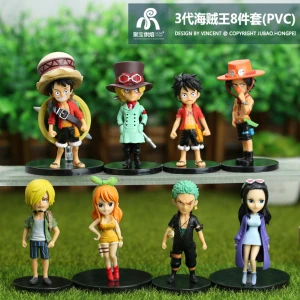 Ensemble 8Pcs figurine one pièce    