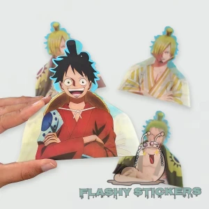 Stikers 3D luffy zoro sanji