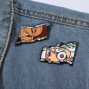 Broche One Piece – Luffy &amp;amp; Zoro, Épinglette Émaillée