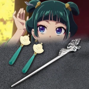 Ensemble de Barrette et Boucles d'Oreilles maomao