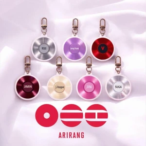 Porte-clés en acrylique pour album vinyle BTS Arirang Member