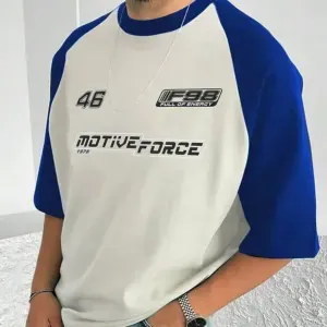  تيشرت اوفر سايز قصة كم