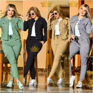 طقم نسائي ثلاث قطع 