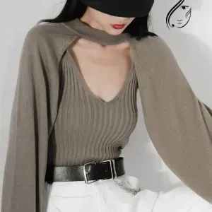 بلوزه شتويه صوف قطعتين تركي 