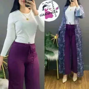 طقم نسائي ثلاث قطع 