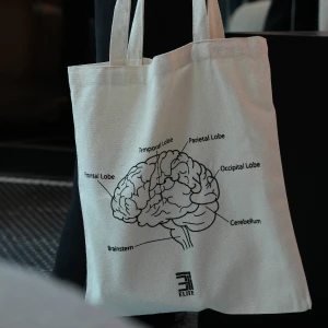 Brain tote bag
