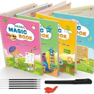 طقم 4 كتب لتعليم الأطفال